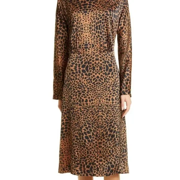 Hugo boss darkea long sleeve animal print dress NWT - Picture 3 of 9